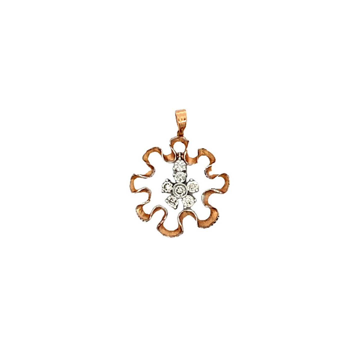 18K GOLD DIAMOND PENDANT - 0020366