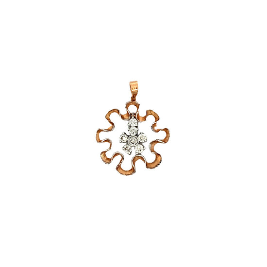 18K GOLD DIAMOND PENDANT - 0020366