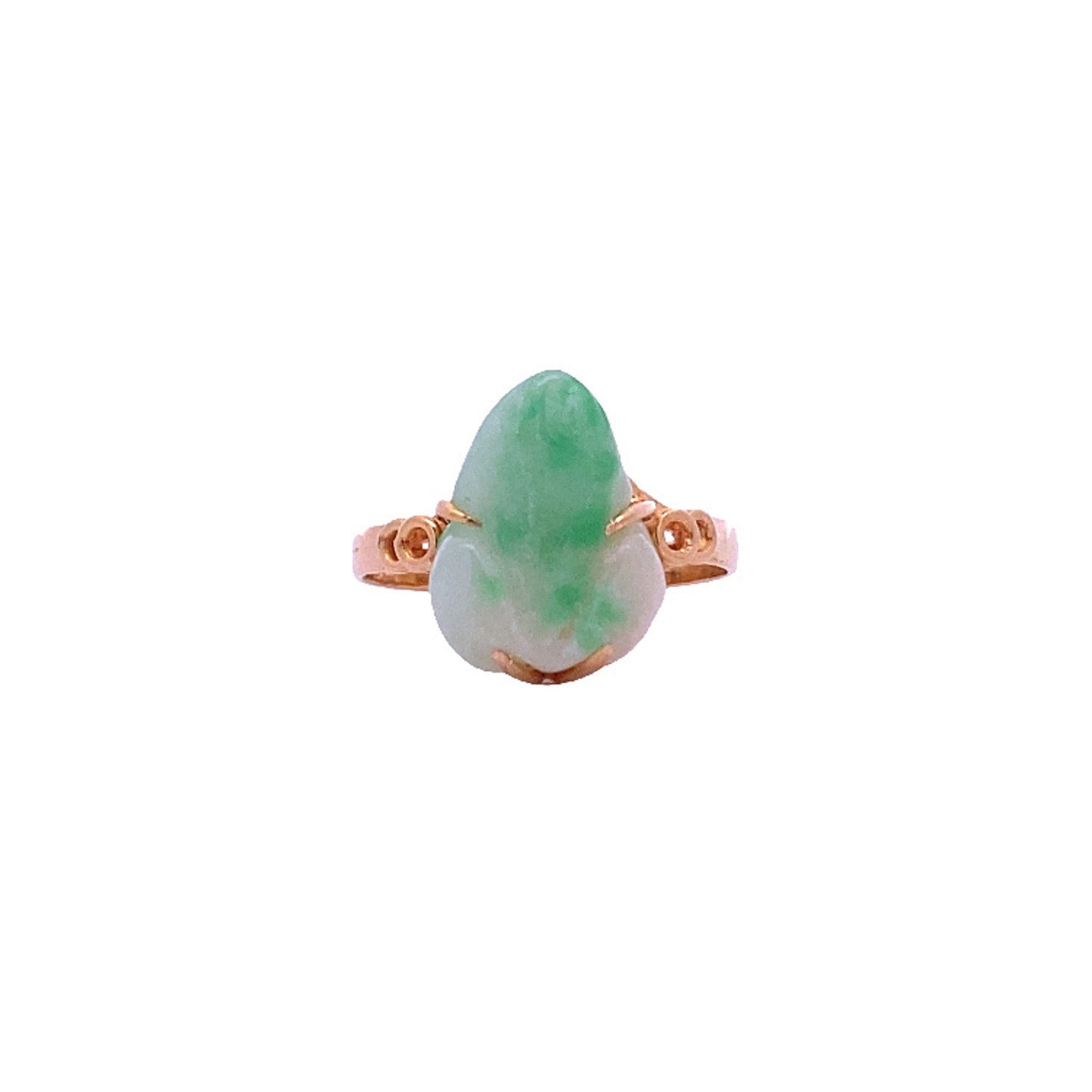 20K GOLD STONE RING - 0020375