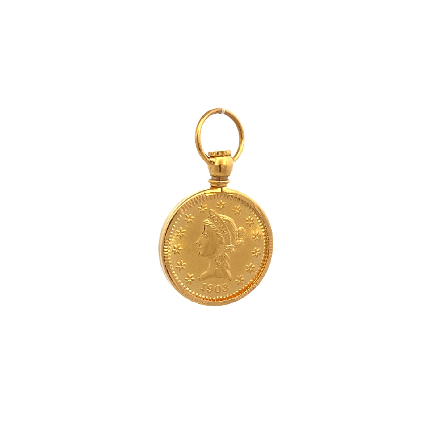 22K GOLD PENDANT - 0021396