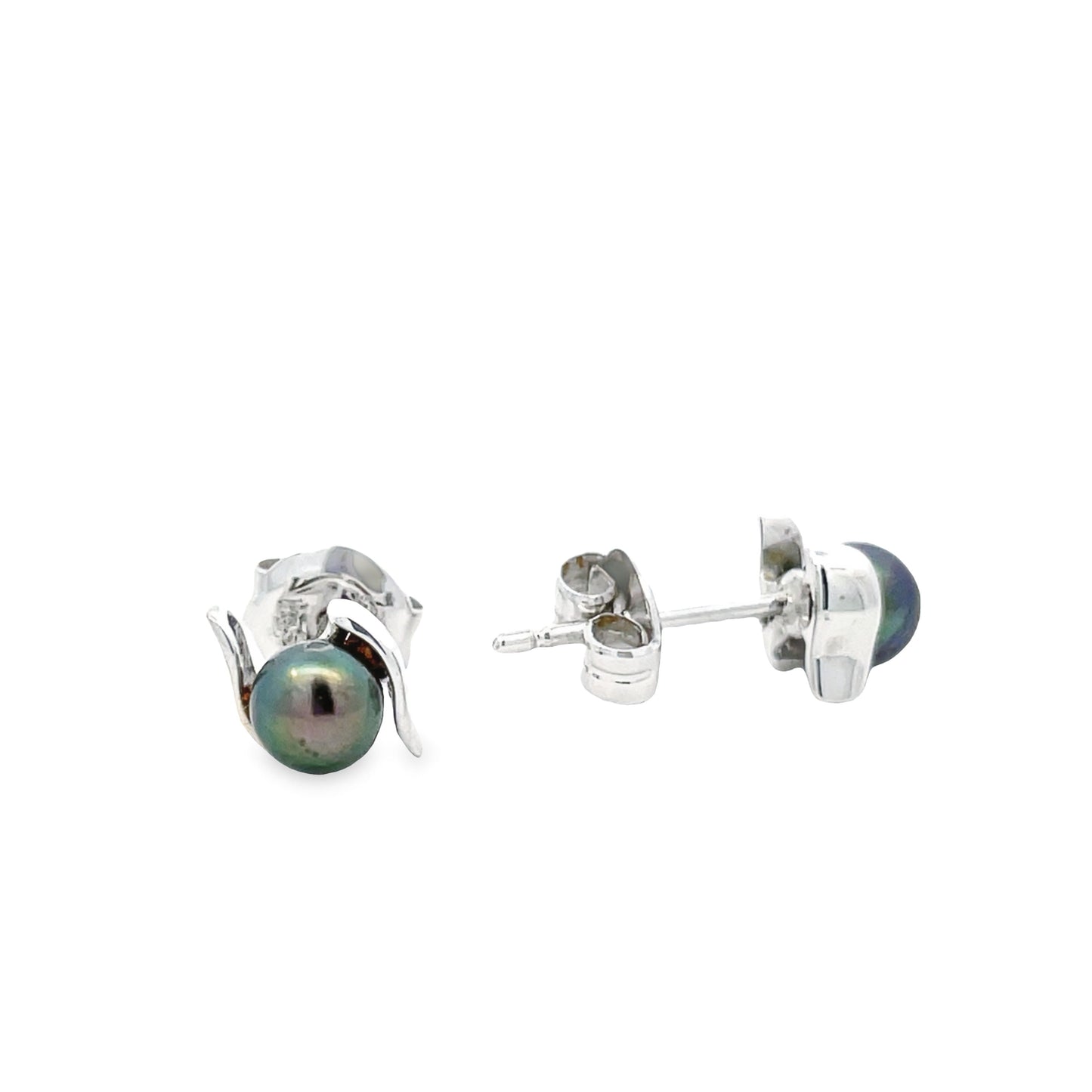 18K GOLD STONE EARRINGS - 0021529