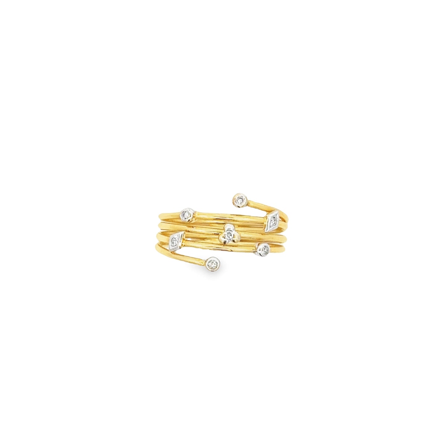 18K GOLD DIAMOND RING - 0021052