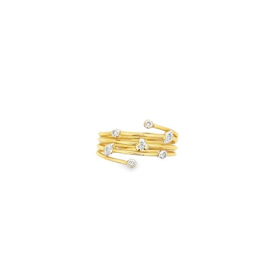 18K GOLD DIAMOND RING - 0021052