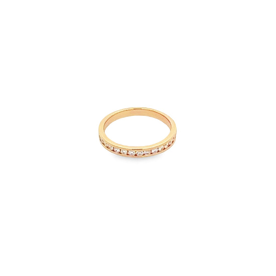 18K GOLD DIAMOND RING - 0021060
