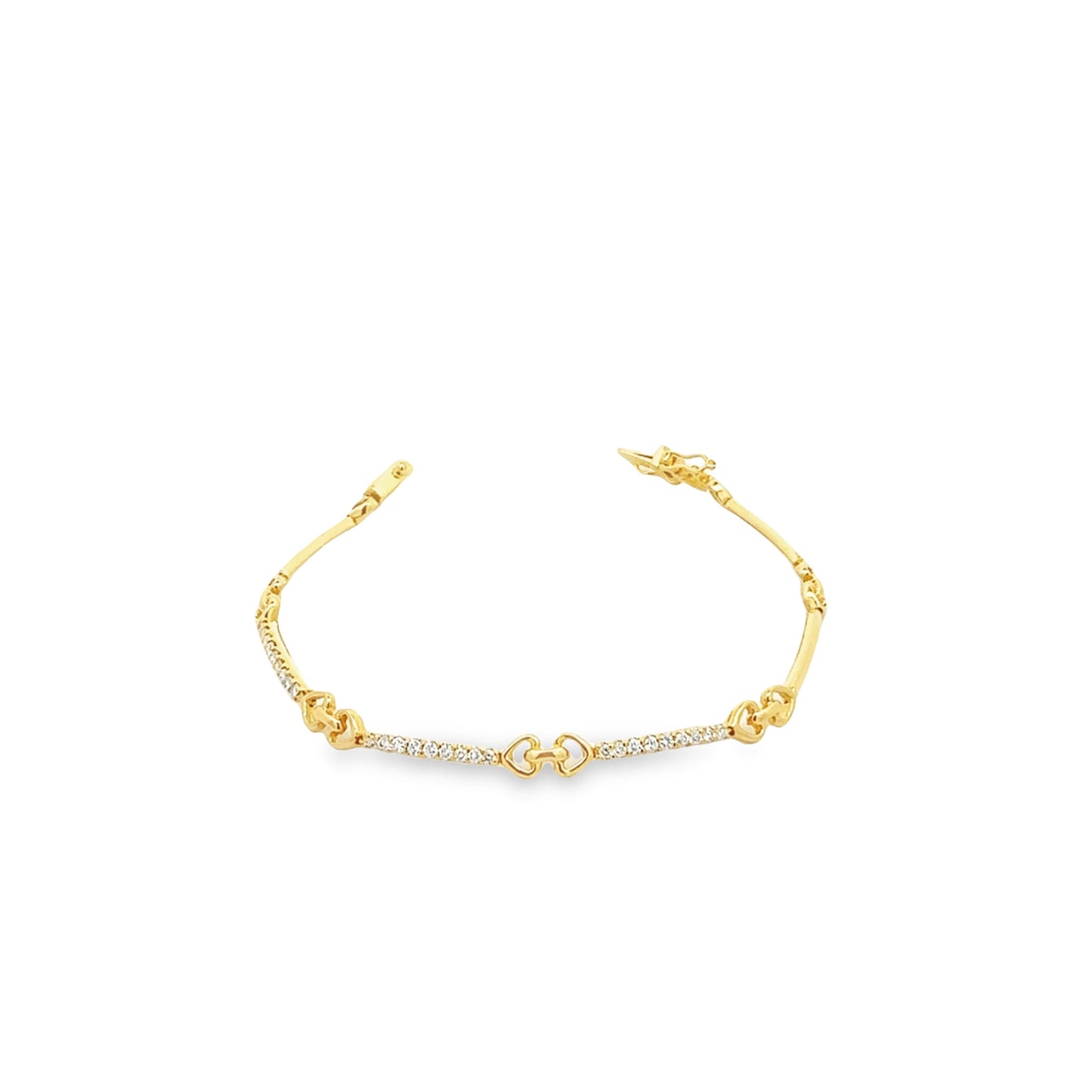 18K GOLD DIAMOND BRACELET - 0021071