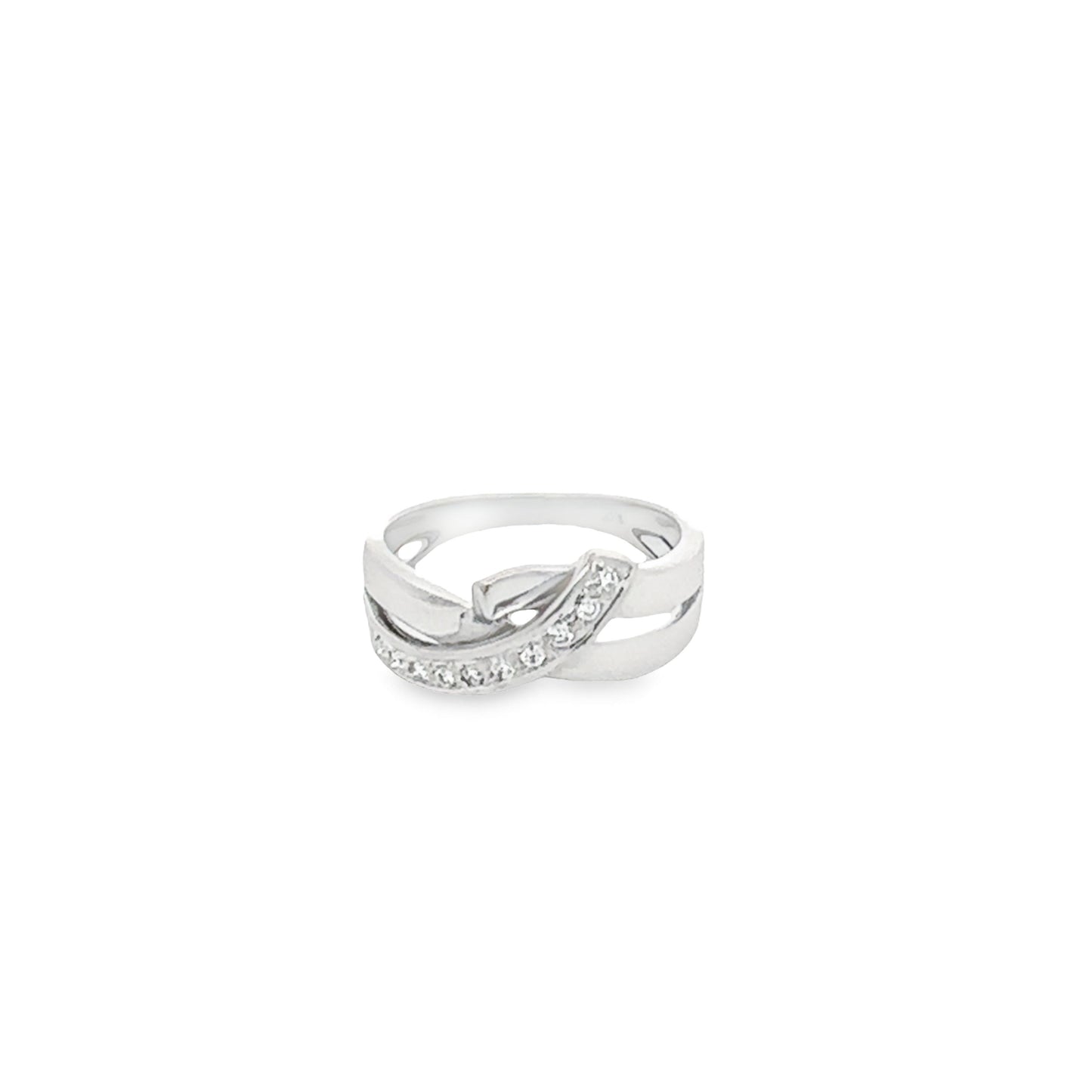 18K WHITE GOLD DIAMOND RING - 0021088