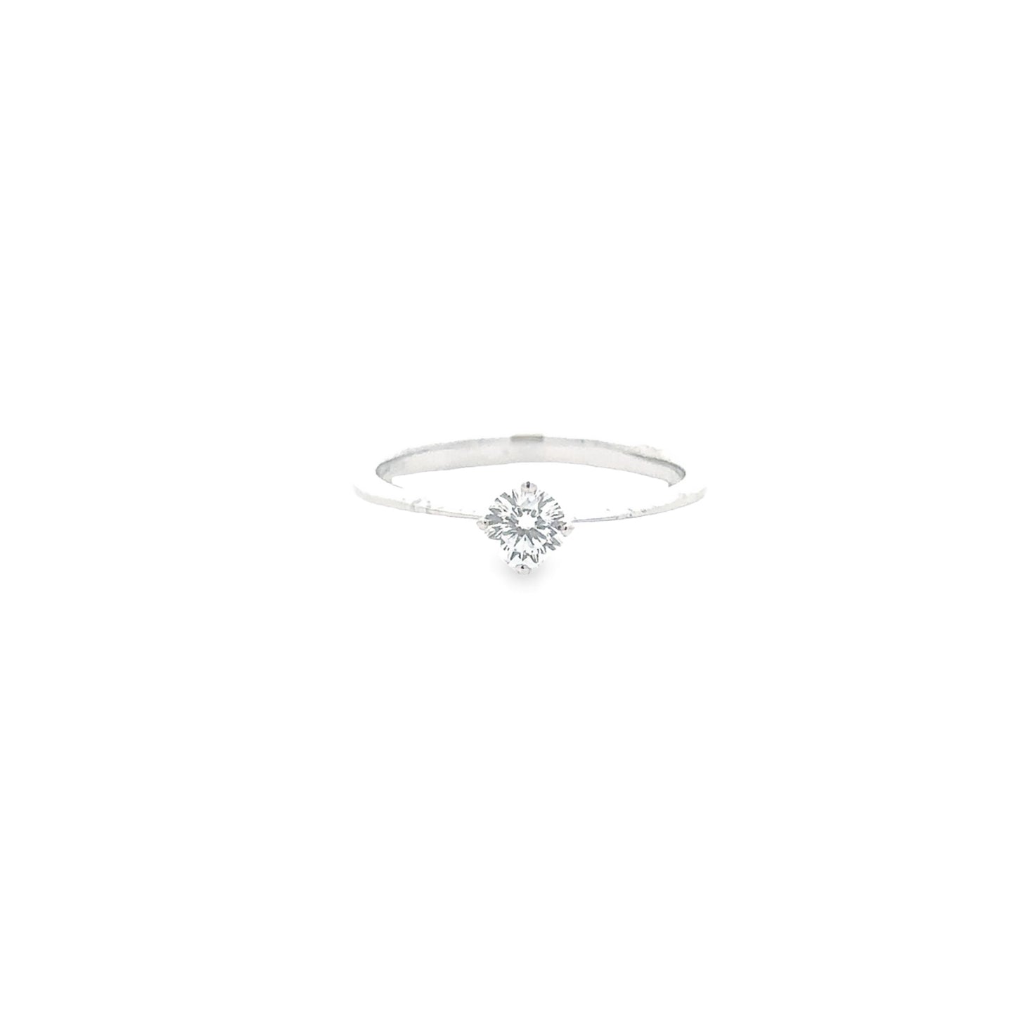 18K WHITE GOLD DIAMOND RING - 0021098