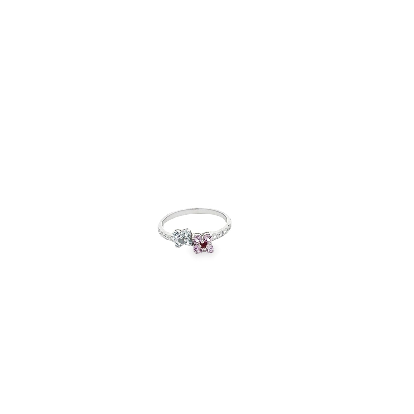 18K WHITE GOLD DIAMOND RING - 0021103
