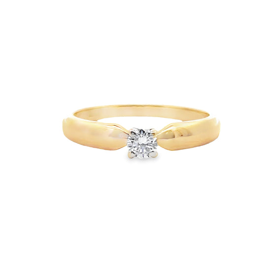 14K GOLD DIAMOND RING - 0022550