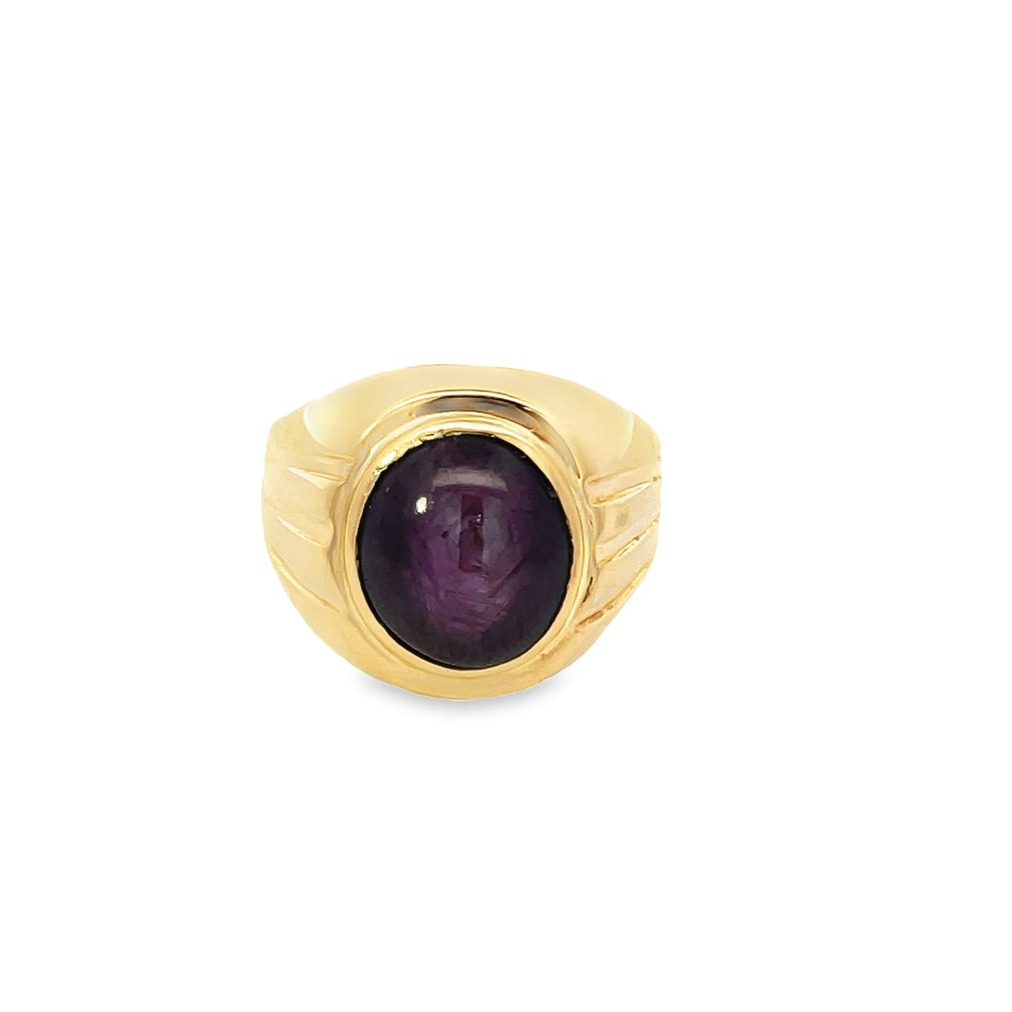 20K GOLD STONE RING - 0022569