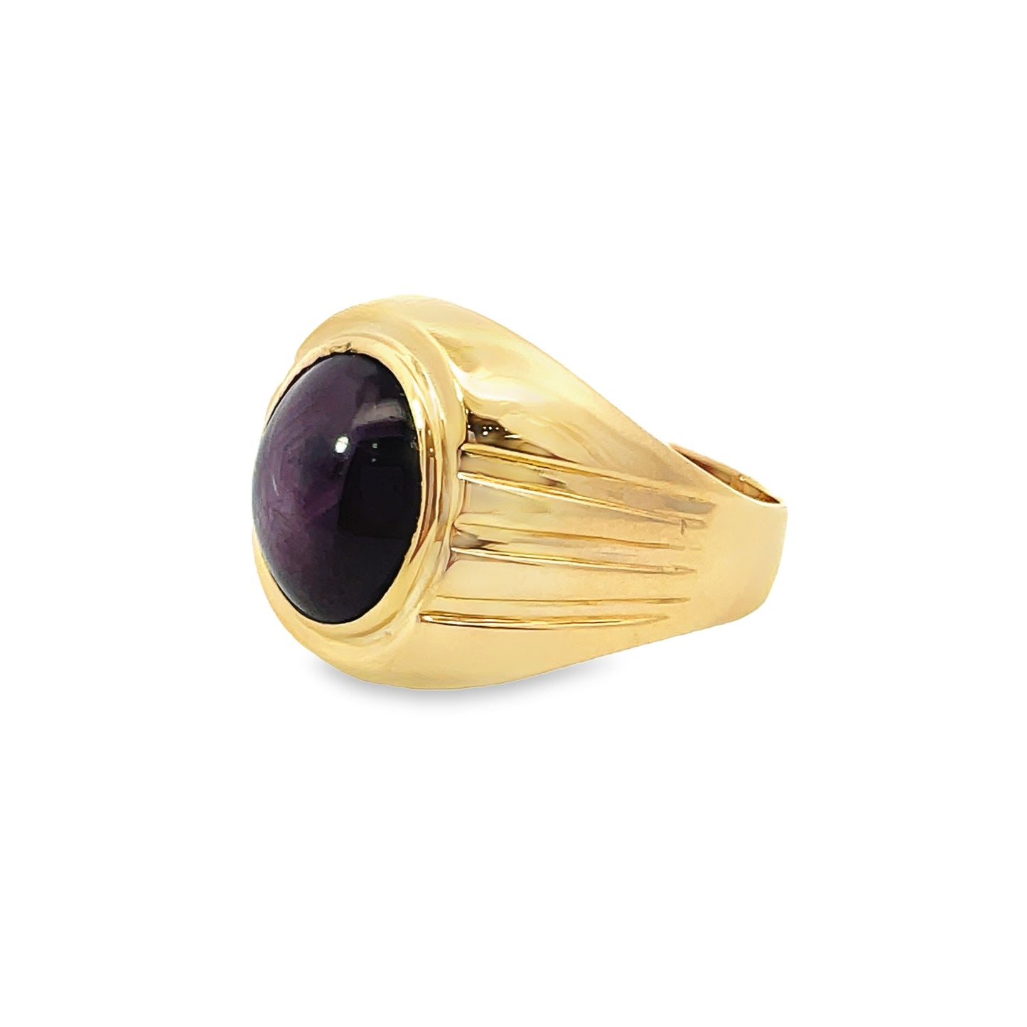 20K GOLD STONE RING - 0022569