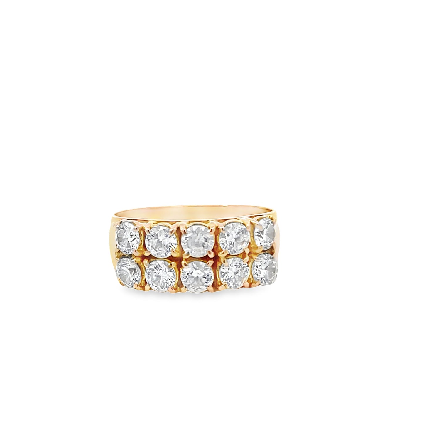 20K GOLD STONE RING - 0022570