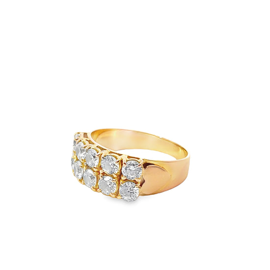 20K GOLD STONE RING - 0022570
