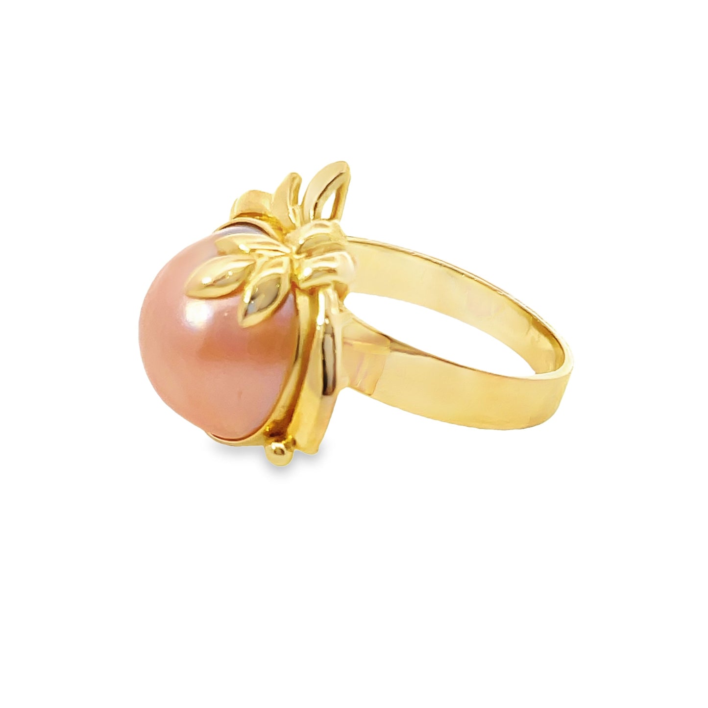 20K GOLD STONE RING - 0022573