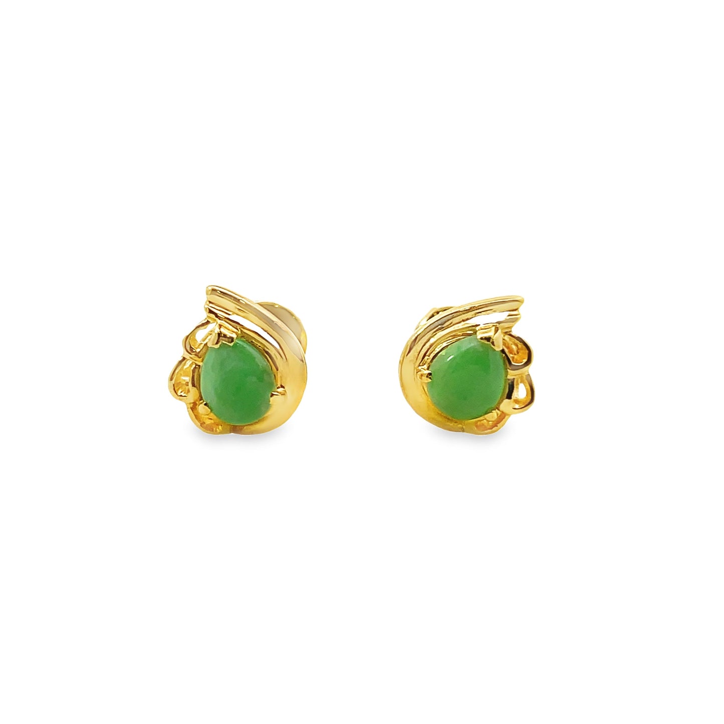 20K GOLD STONE EARRINGS - 0022566