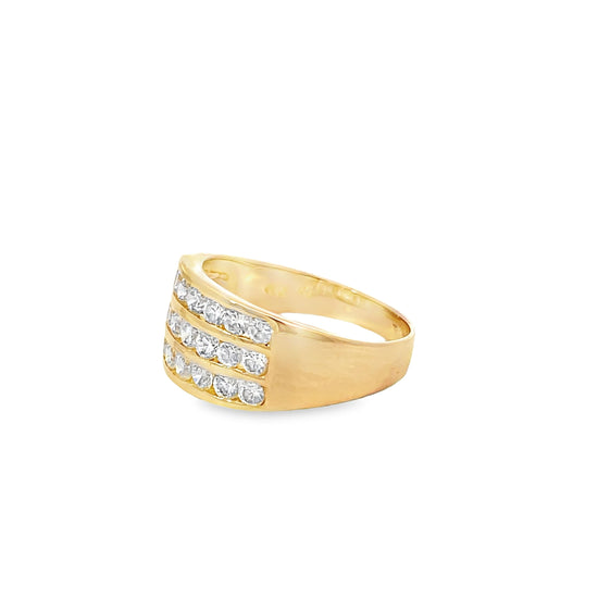 18K GOLD STONE RING - 0022557