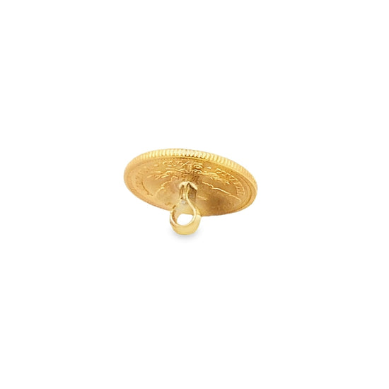 20K GOLD BUTTON - 0022645