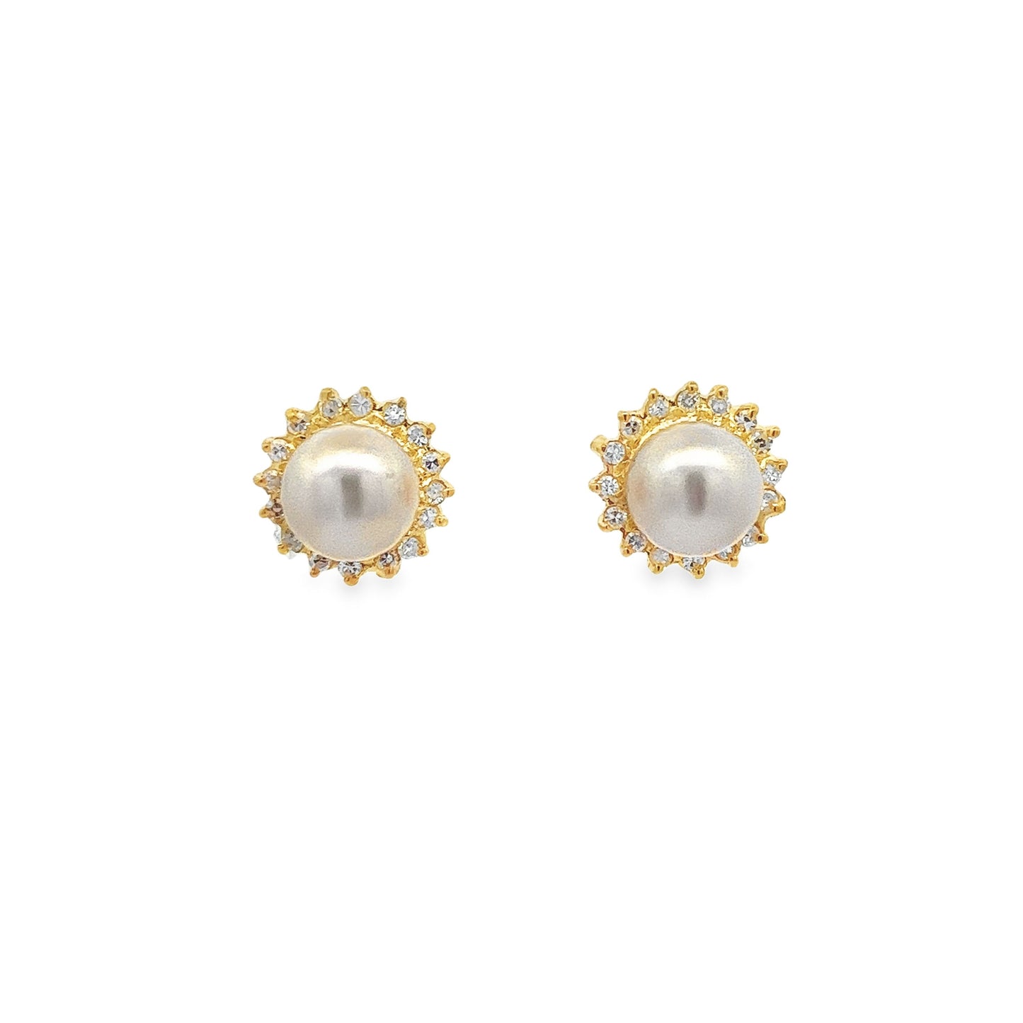 18K GOLD DIAMOND EARRINGS - 0022670