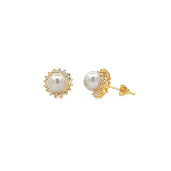 18K GOLD DIAMOND EARRINGS - 0022670