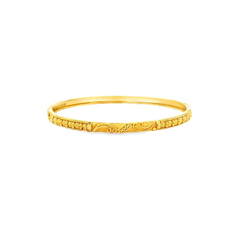 22K GOLD BANGLE - 0024101