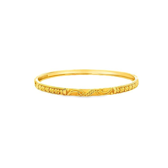 22K GOLD BANGLE - 0024101