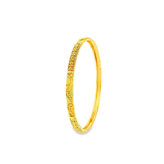 22K GOLD BANGLE - 0024101