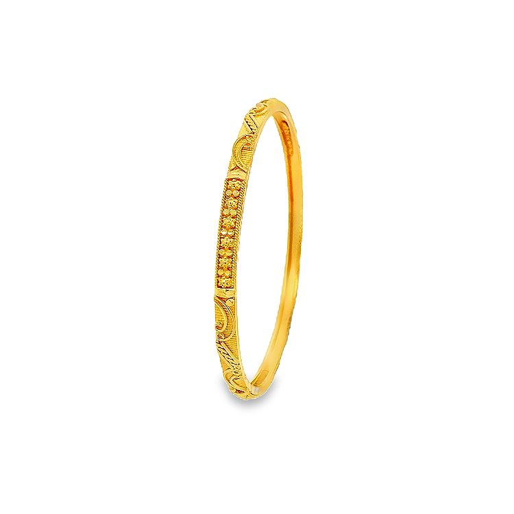 22K GOLD BANGLE - 0024102