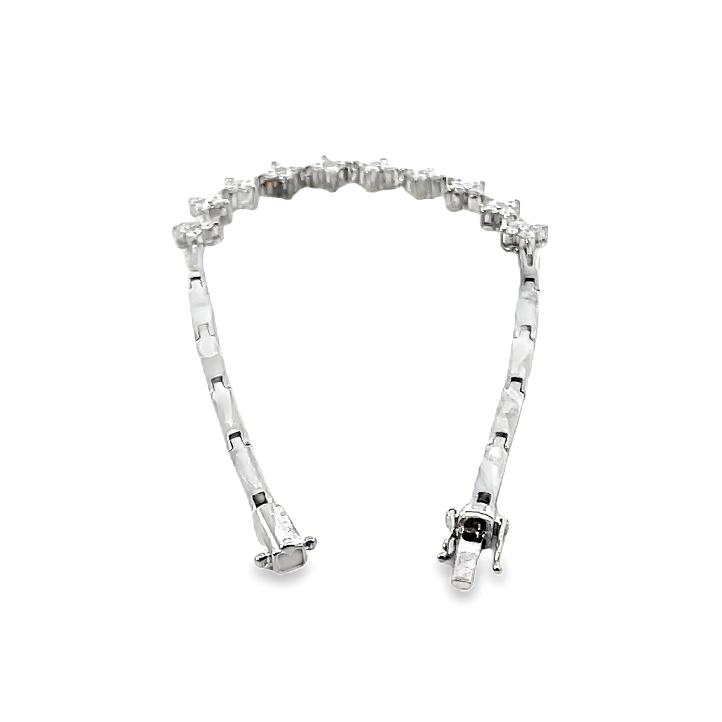 18K WHITE GOLD DIAMOND BRACELET - 0024305