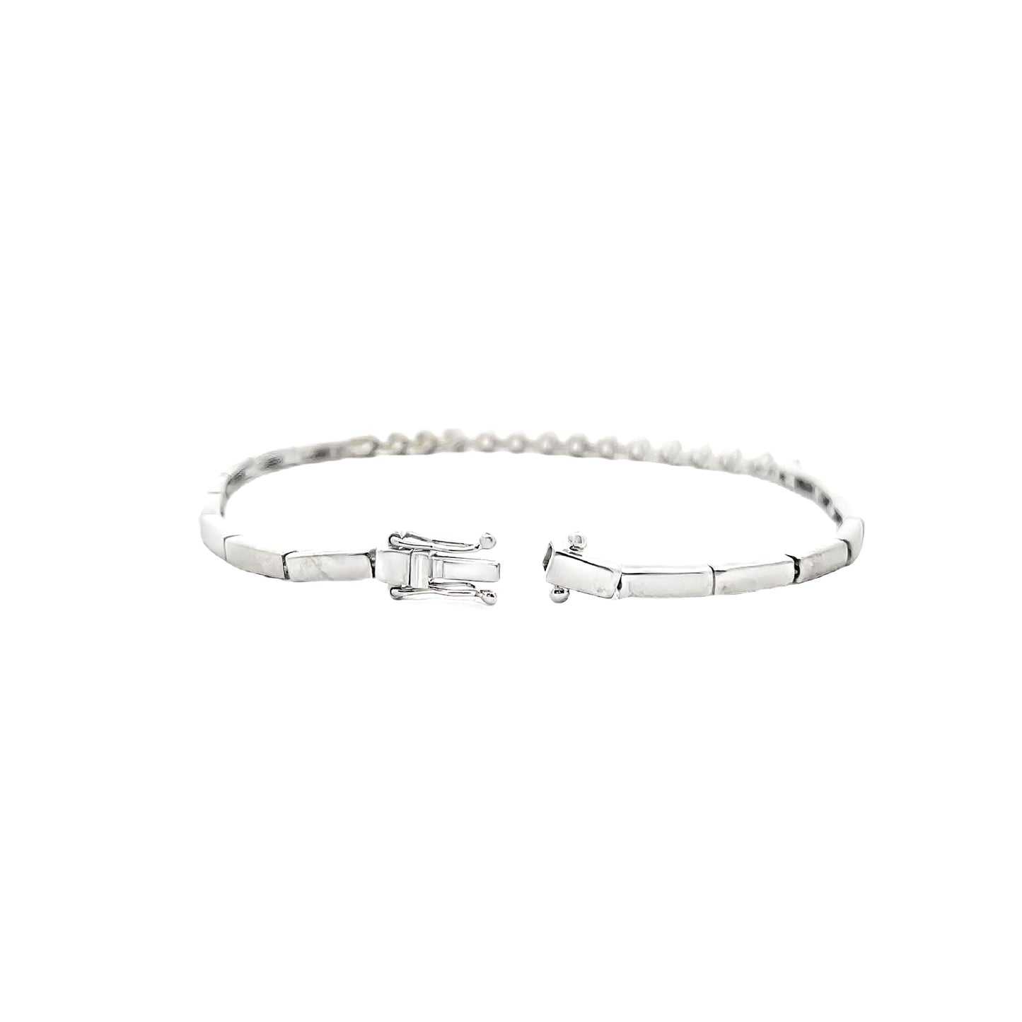 18K WHITE GOLD DIAMOND BRACELET - 0024307