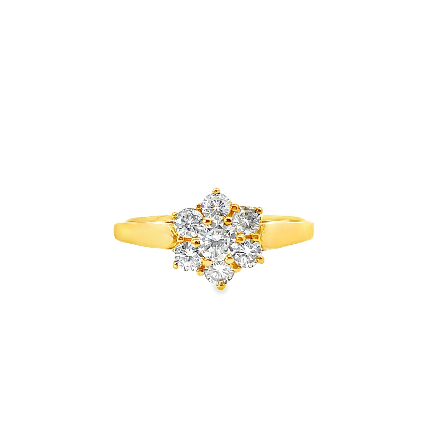 20K GOLD DIAMOND RING - 0024313