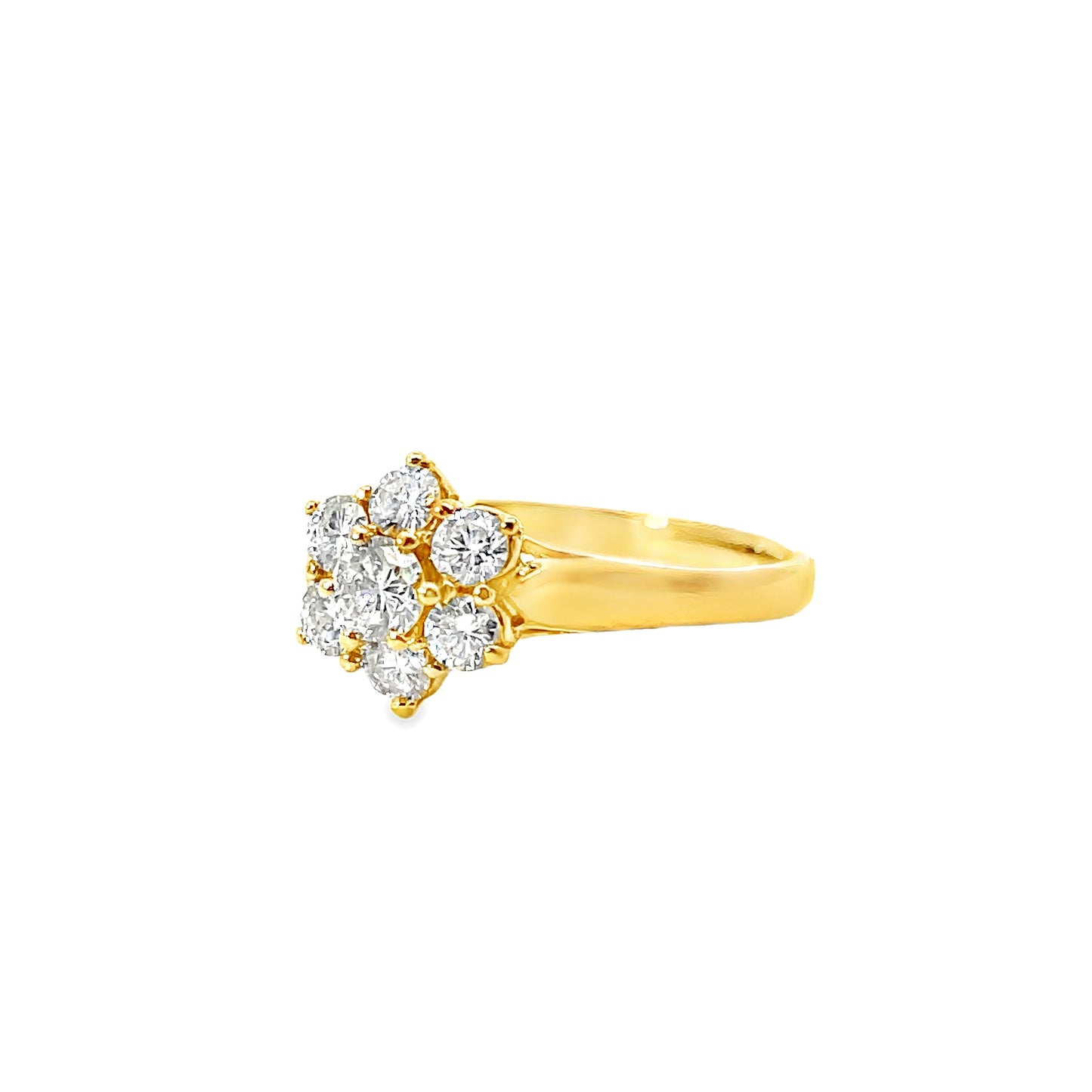 20K GOLD DIAMOND RING - 0024313