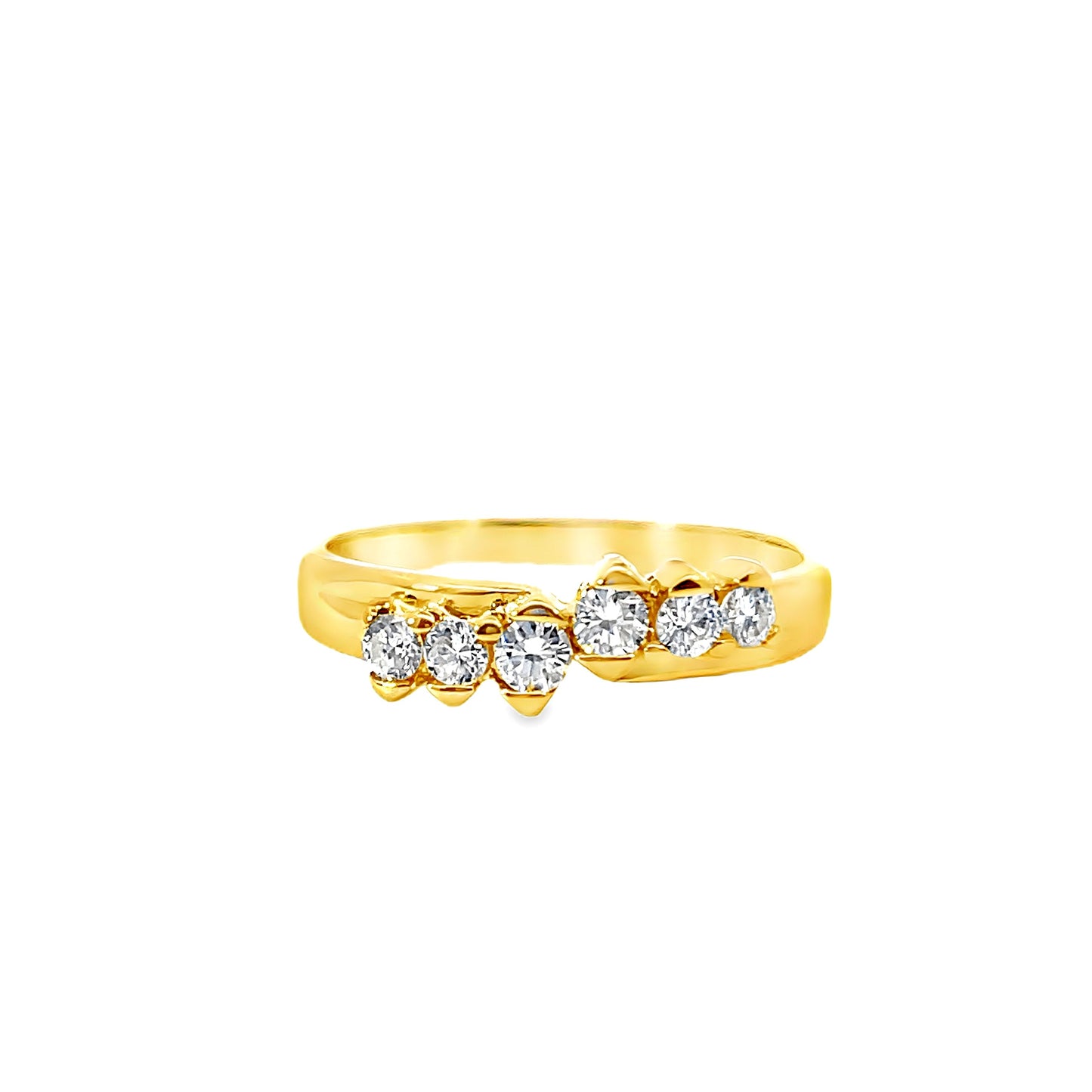 20K GOLD DIAMOND RING - 0024314