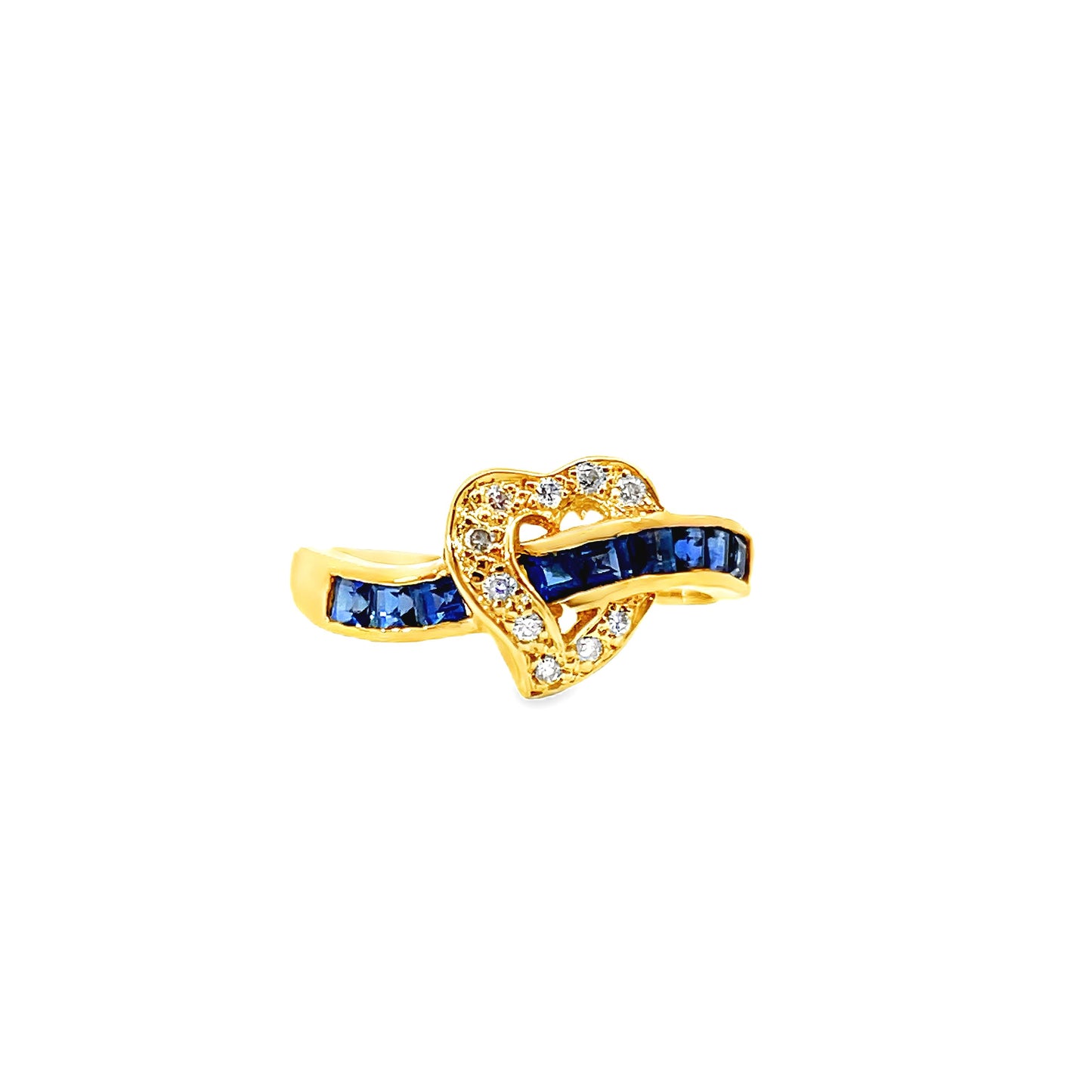 20K GOLD DIAMOND RING - 0024315