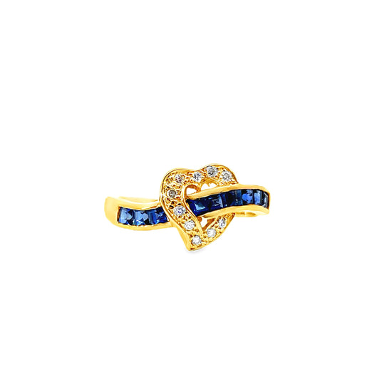 20K GOLD DIAMOND RING - 0024315