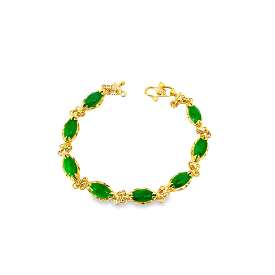 20K GOLD STONE BRACELET - 0024286