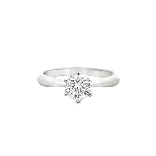 18K WHITE GOLD DIAMOND RING - 0024256