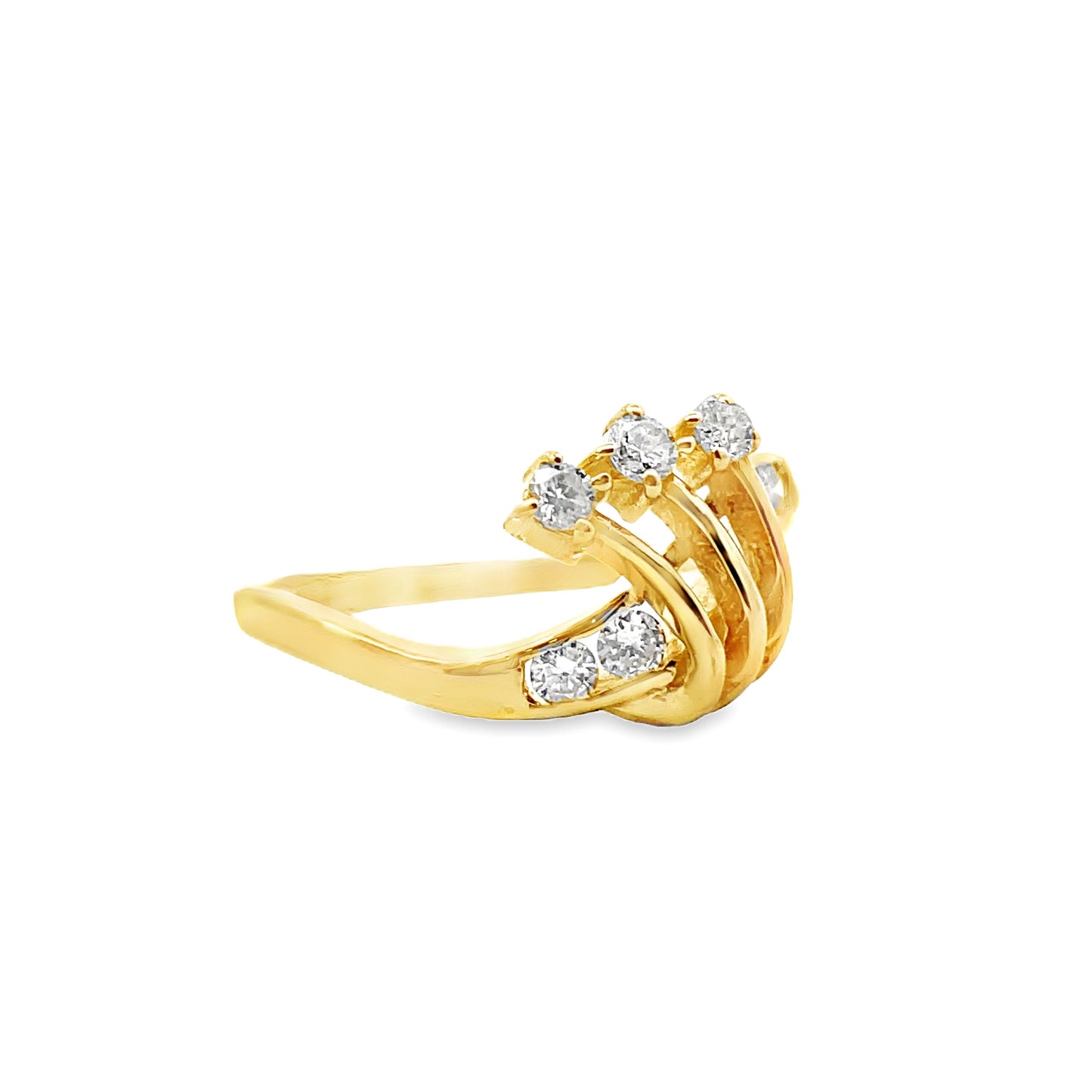 18K GOLD DIAMOND RING - 0024273