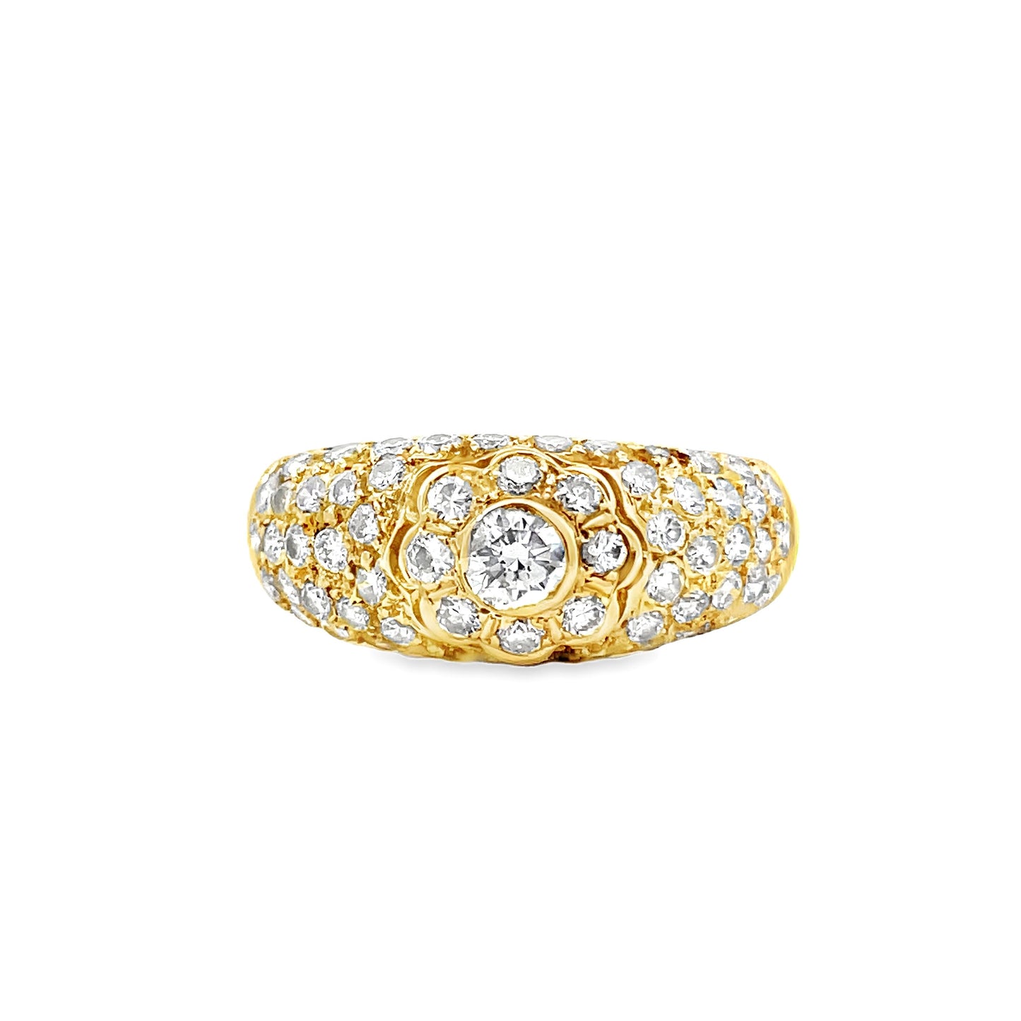 18K GOLD DIAMOND RING - 0024279