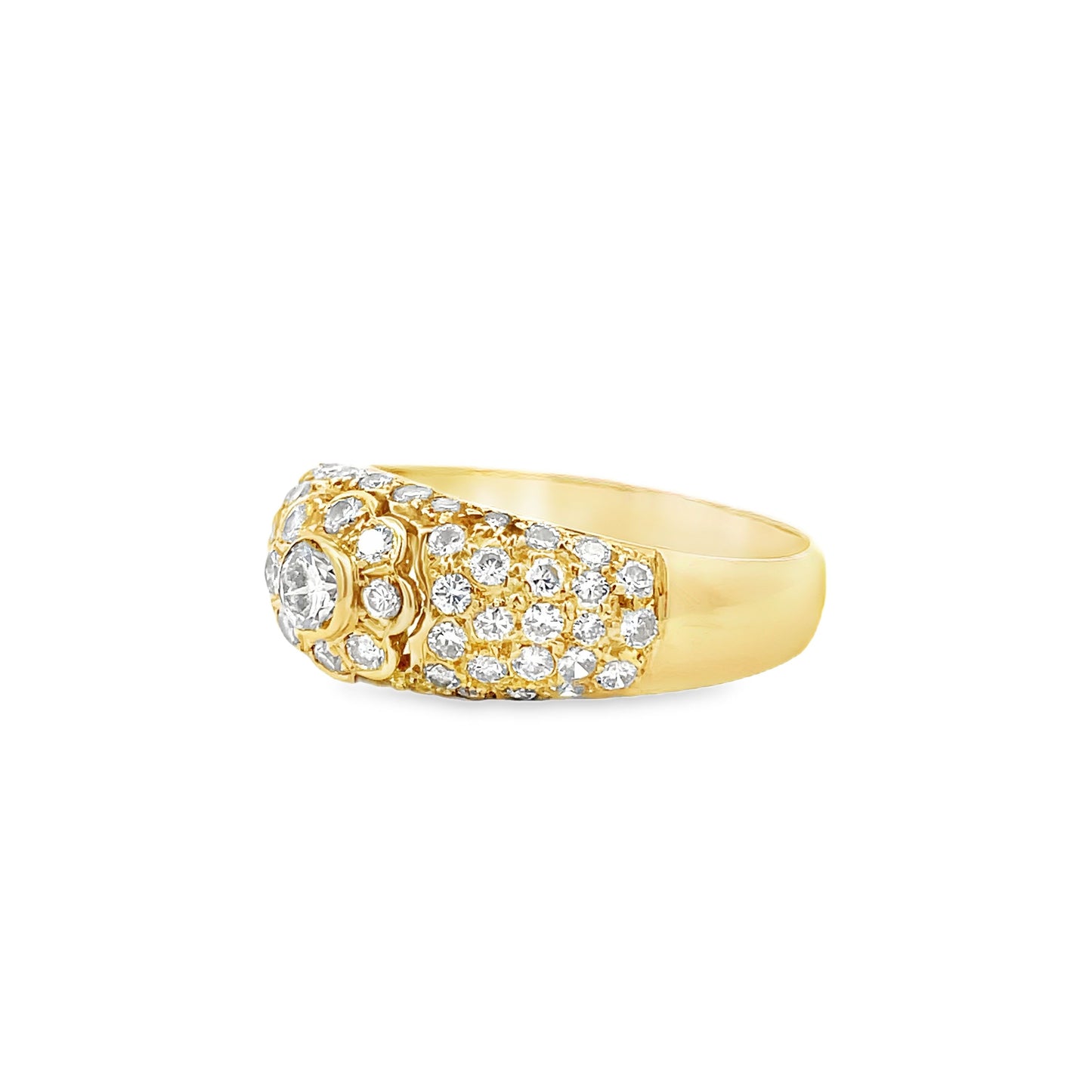 18K GOLD DIAMOND RING - 0024279
