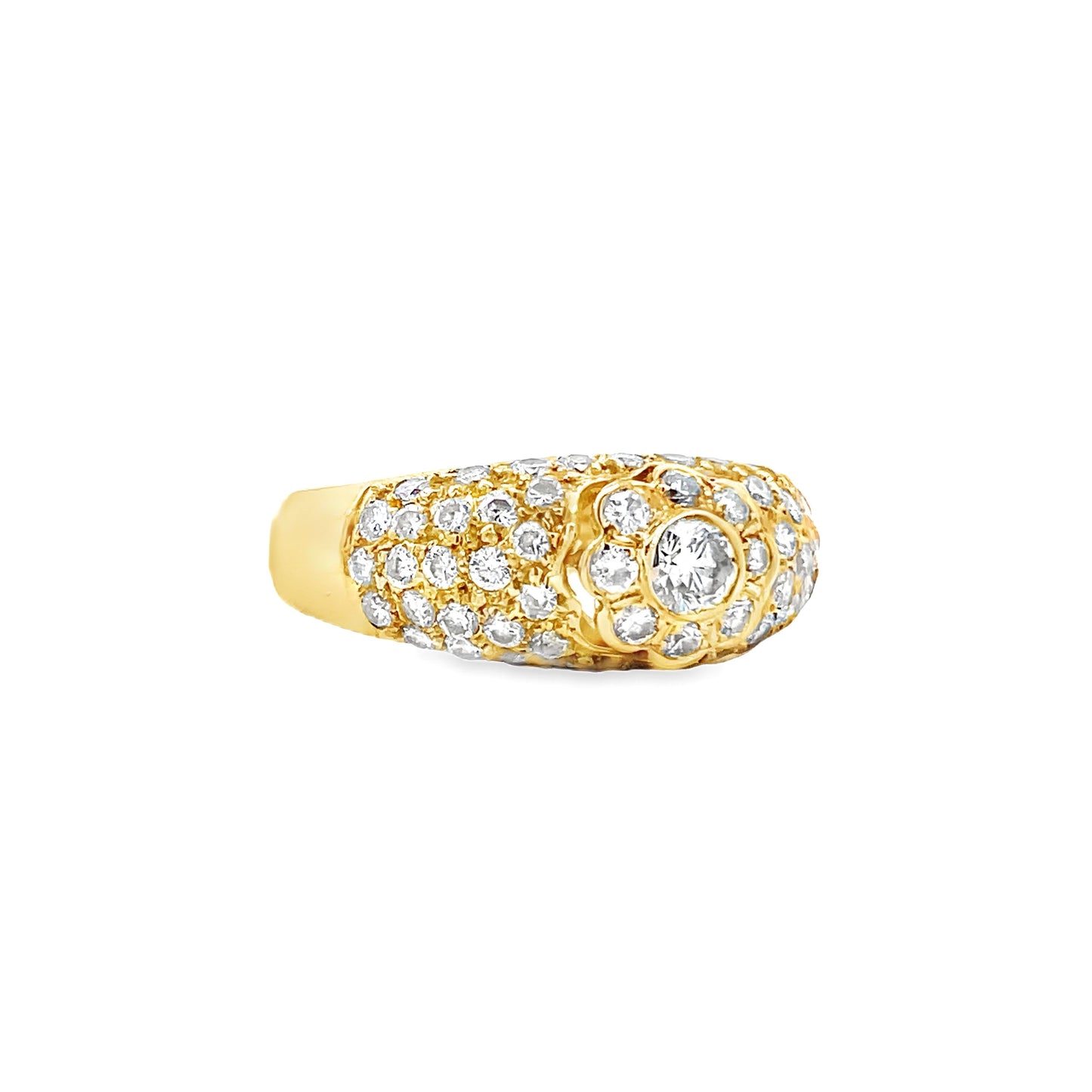 18K GOLD DIAMOND RING - 0024279