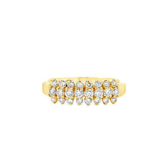 18K GOLD DIAMOND RING - 0024282