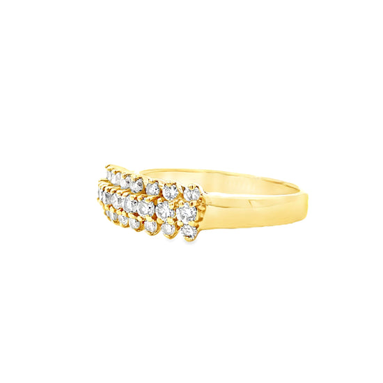 18K GOLD DIAMOND RING - 0024282