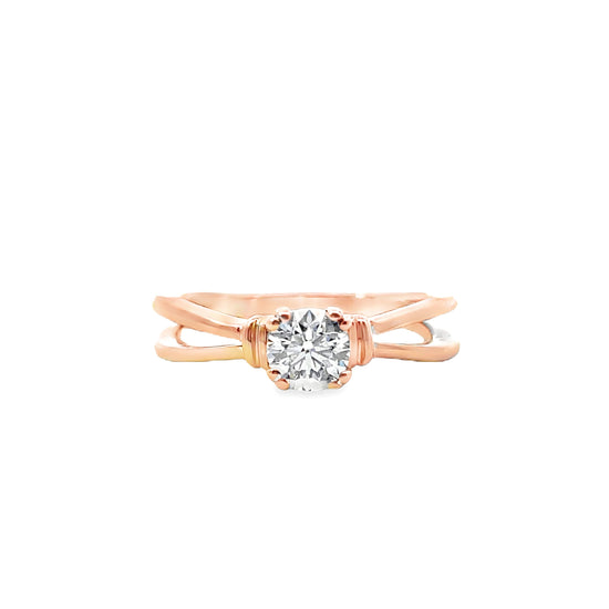 18K GOLD DIAMOND RING - 0024283