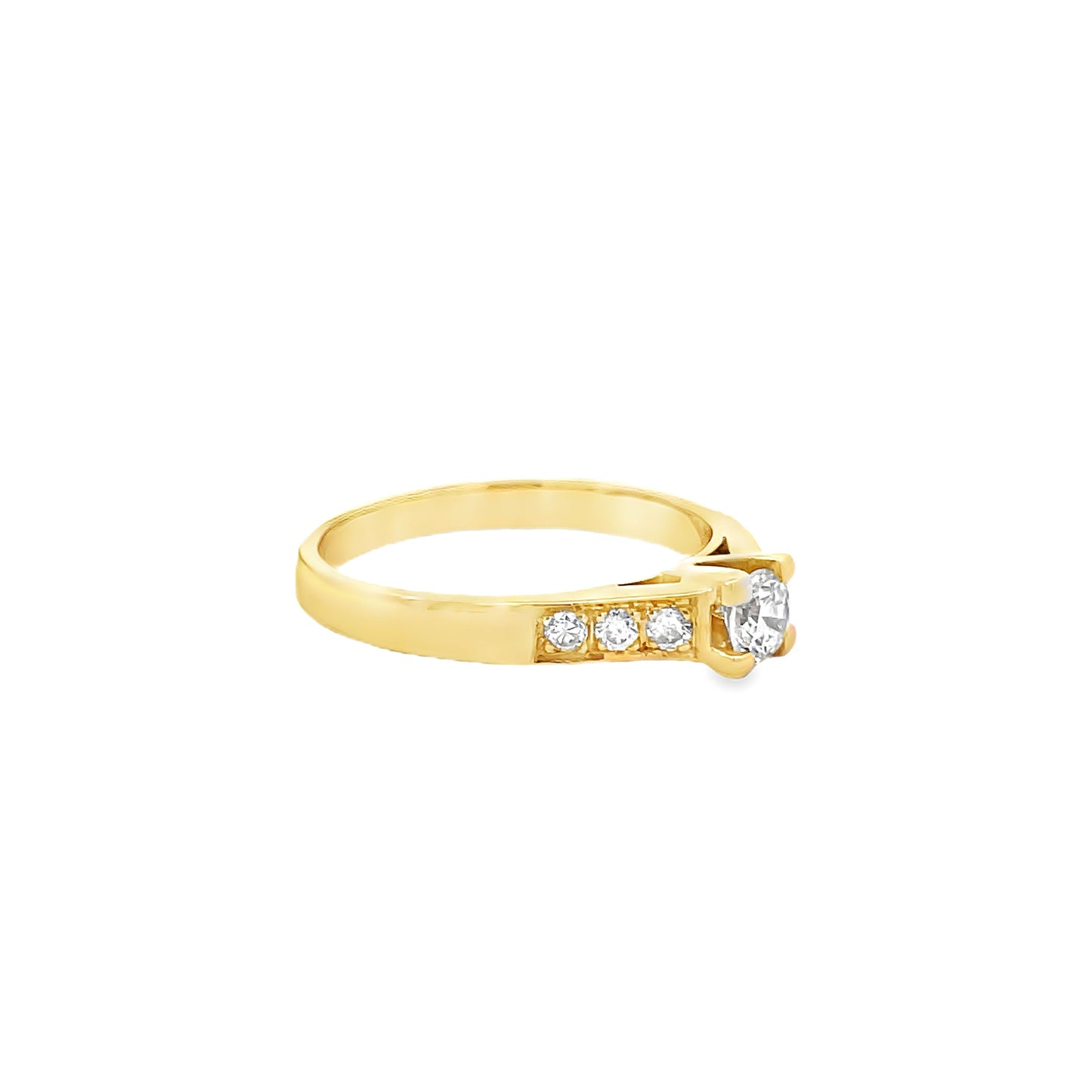 20K GOLD DIAMOND RING - 0024259