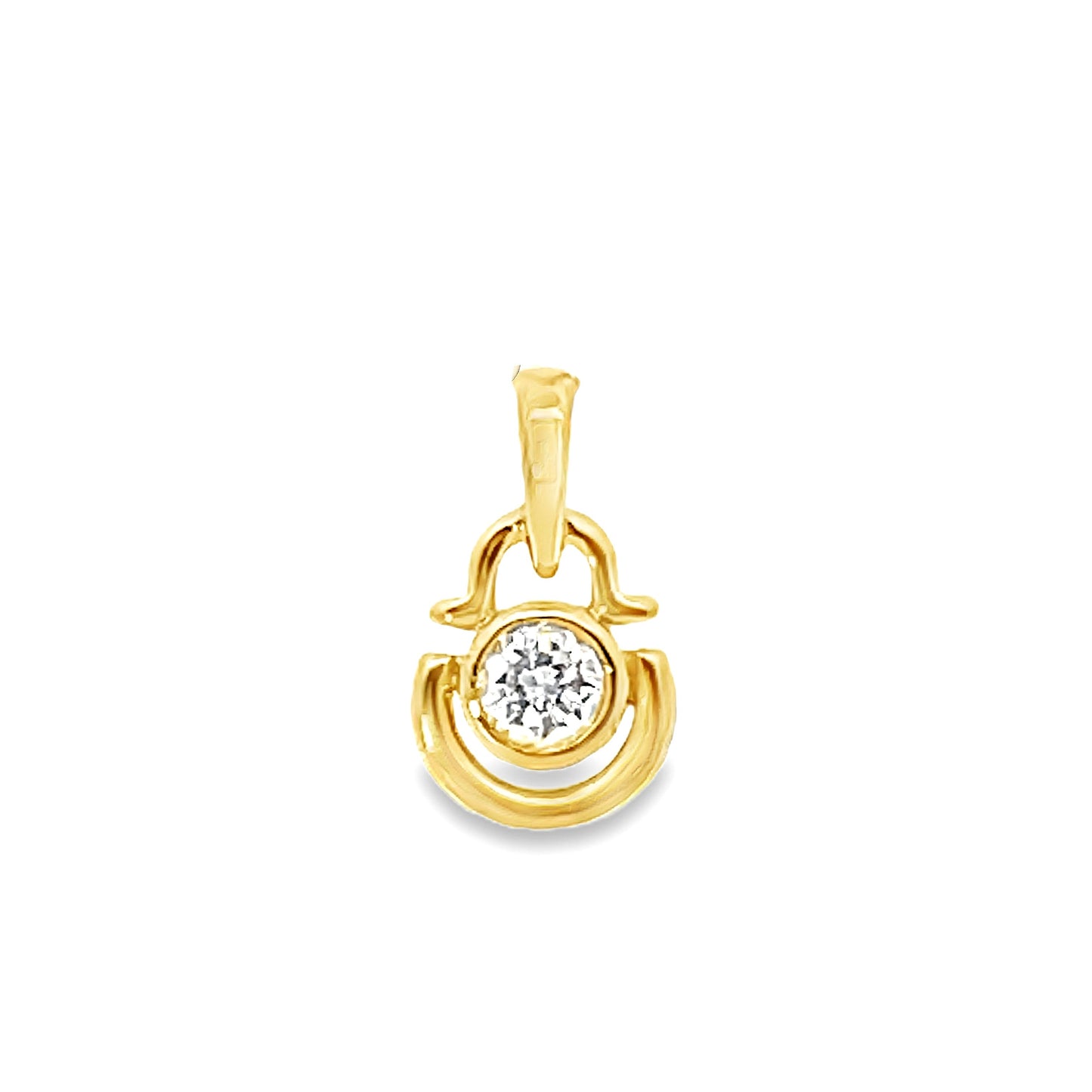 18K GOLD DIAMOND PENDANT - 0024384