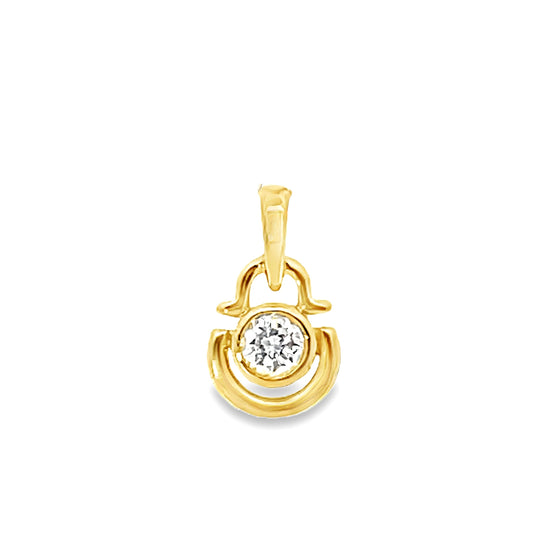 18K GOLD DIAMOND PENDANT - 0024384