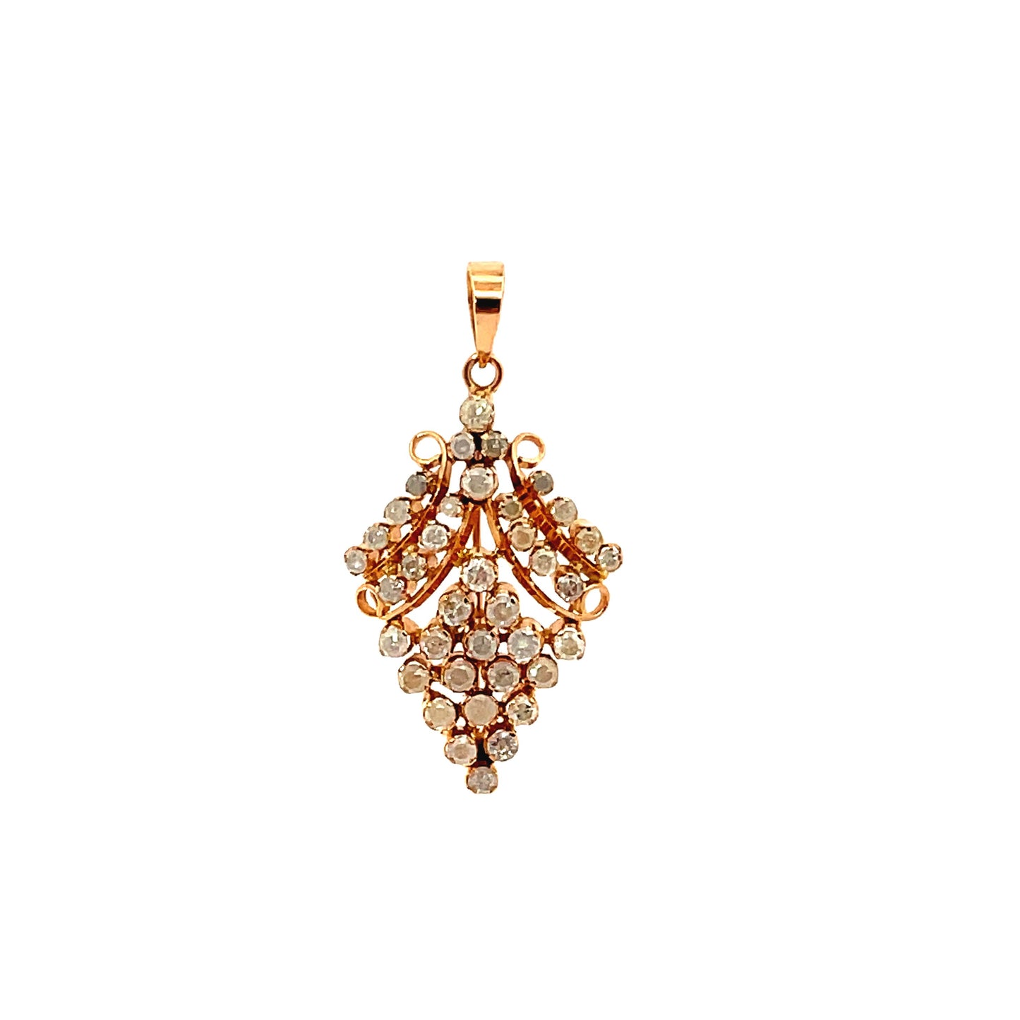 18K GOLD DIAMOND PENDANT - 0024393