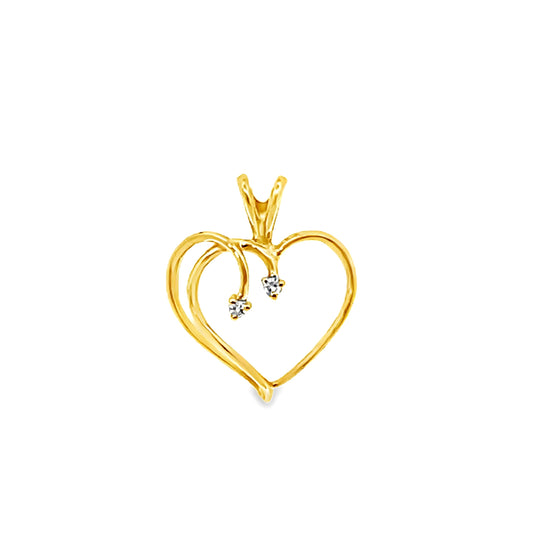 18K GOLD DIAMOND PENDANT - 0024395