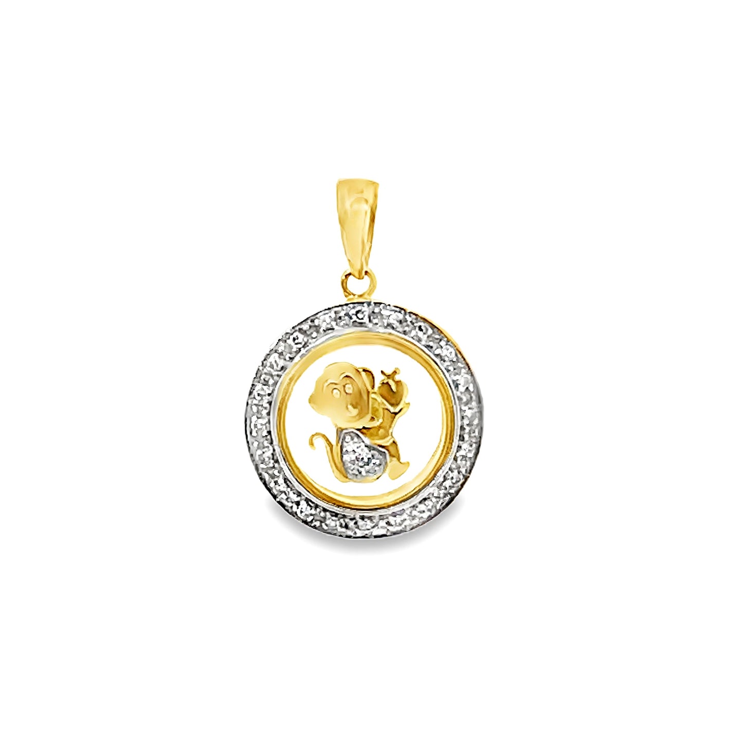 18K GOLD DIAMOND PENDANT - 0024398