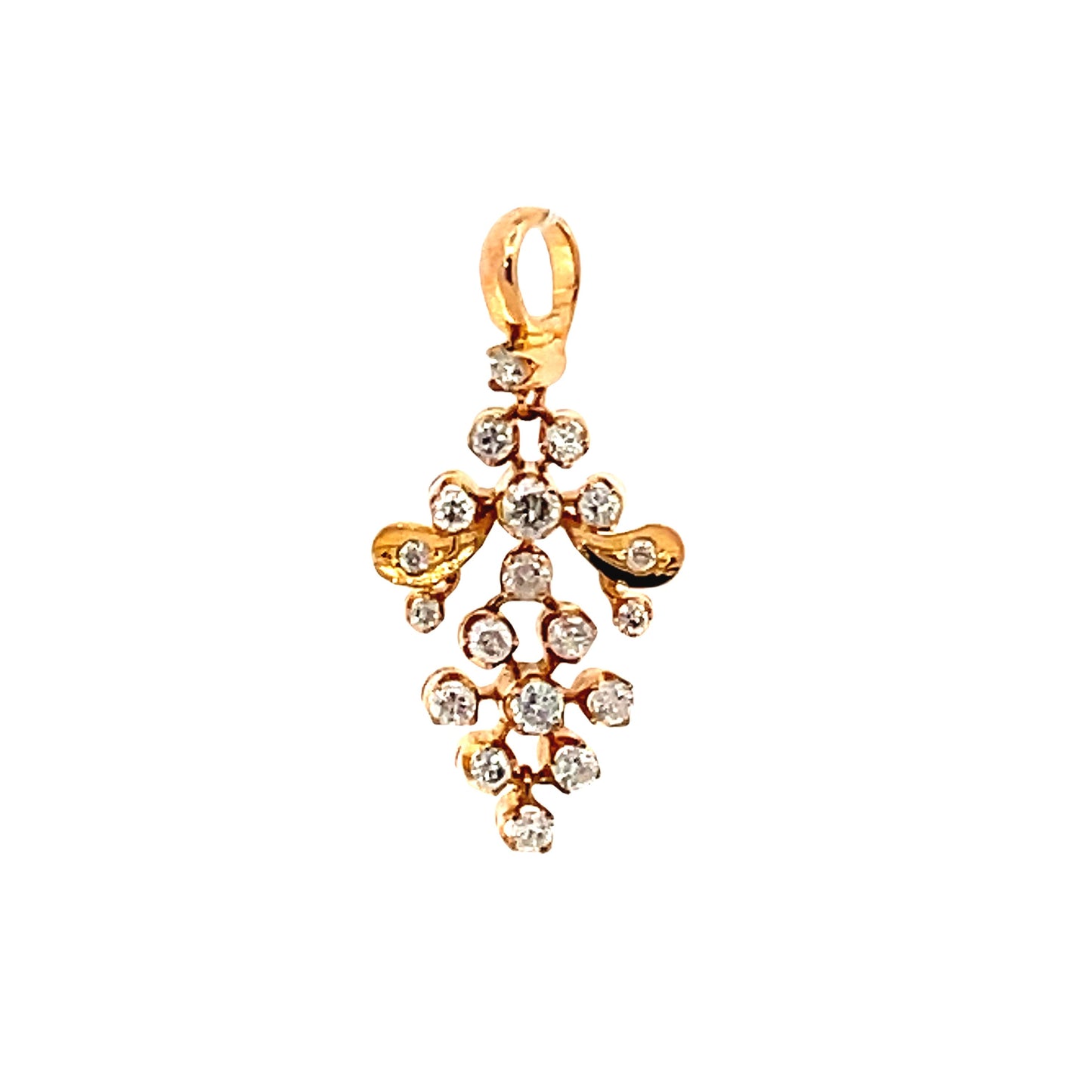 18K GOLD DIAMOND PENDANT - 0024400